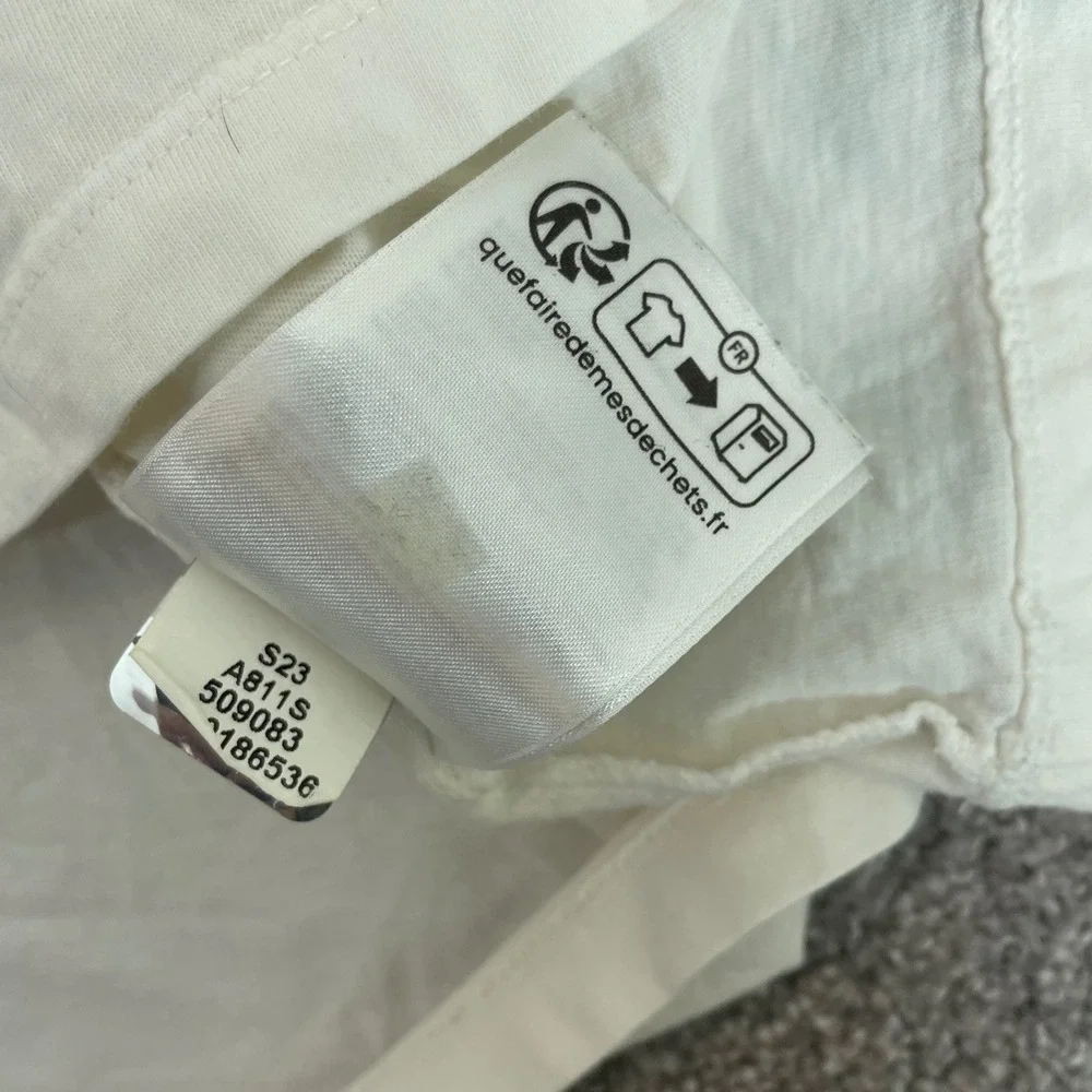 North Face T Shirt Mens Small Mountain Graphic Hiking White